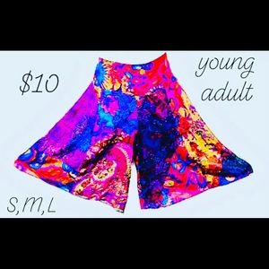 Knee length culottes for young adults